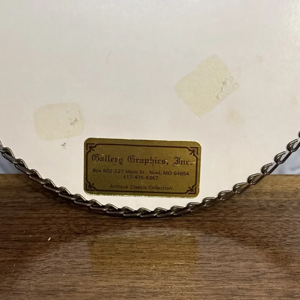 Maud Humphrey Bogart “ A Day In The Country” Oval Filigree Frame Flue Cover